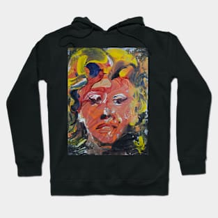 Abstract Expressionist Marilyn Face 411 Hoodie